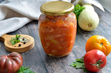 Ancl bens of zucchini with tomatoes