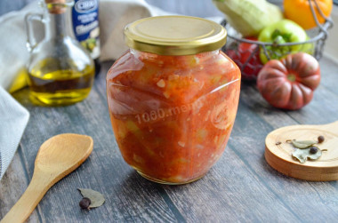 Ancl bens of zucchini with tomatoes