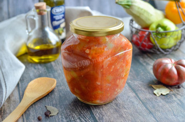 Ancl bens of zucchini with tomatoes