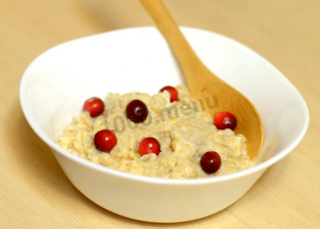 Herculean porridge on water with vegetable oil