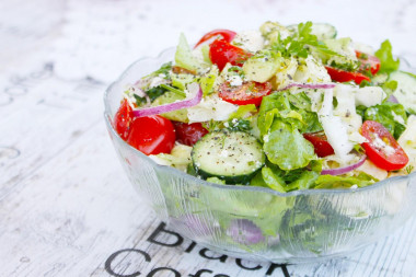 Salad Peking cabbage avocado cheese