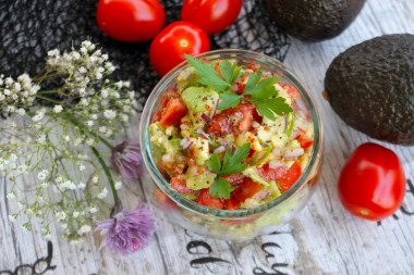 Avocado and cherry tomato salad