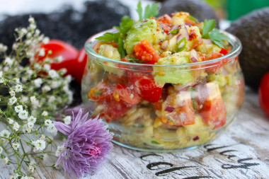 Avocado and cherry tomato salad