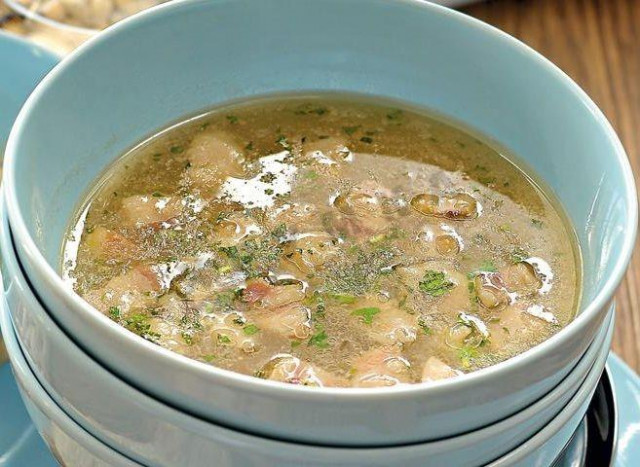 Hash of tripe and beef shanks