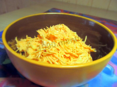 Carrot salad plus garlic mayonnaise