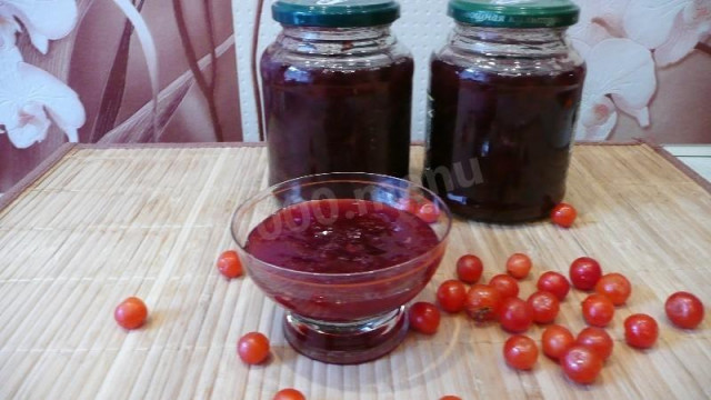 Felt jam cherries