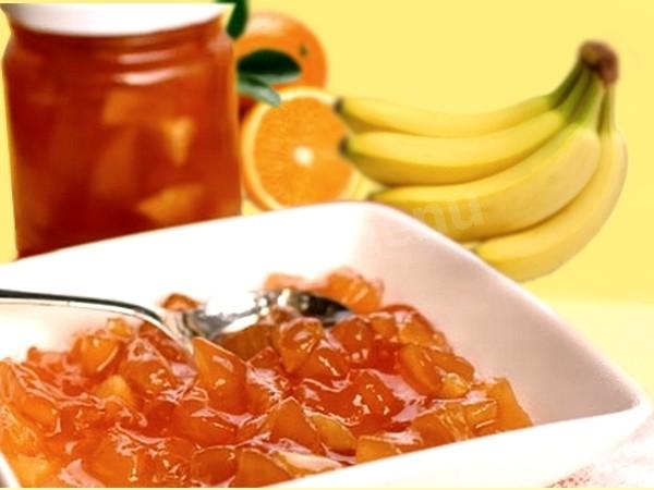 Orange and banana jam