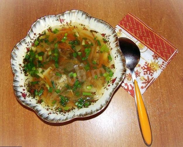 Cabbage soup with beef meat