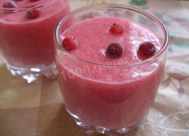 Cranberry mousse