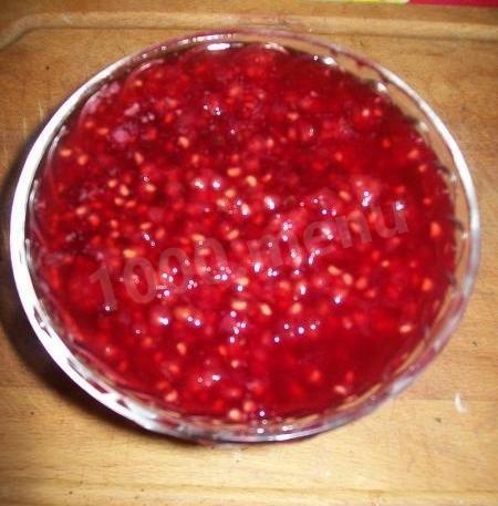 Homemade raspberry jam