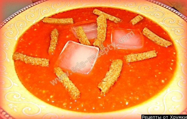 Light summer gazpacho Soup from Spain