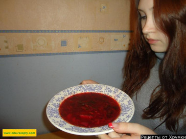 Borscht with beetroot