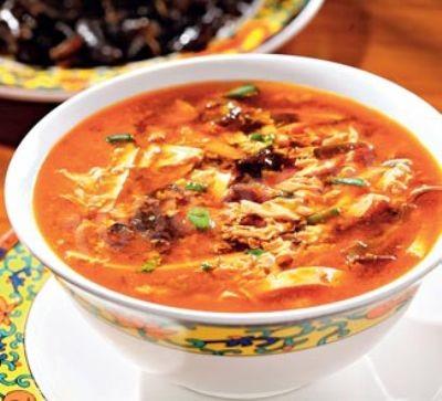 Spicy-sour shrimp soup