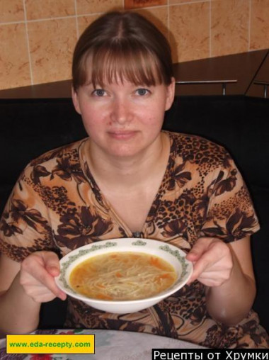 Soup with homemade noodles