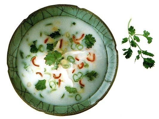 Pork soup with coconut milk