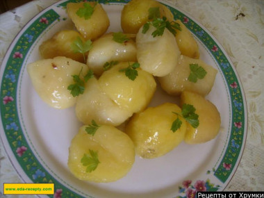 Danish fried potatoes with sugar