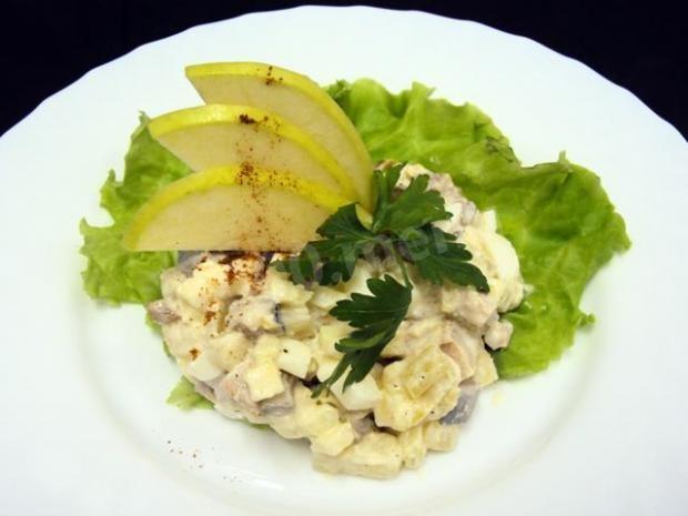 Spicy Pickle Salad with potatoes, beef and herring