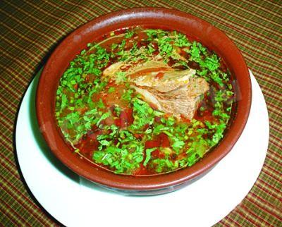 Rice and vegetable lamb soup