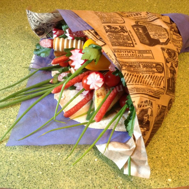 Edible bouquet for men