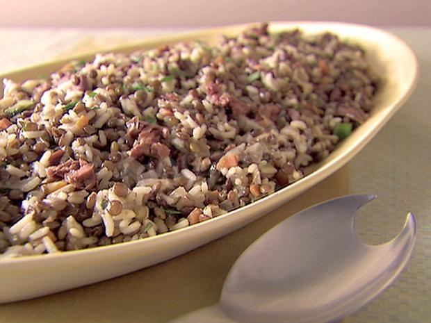 Rice and lentil salad