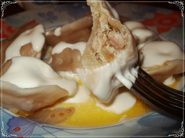 Pork dumplings stuffed with boiled meat