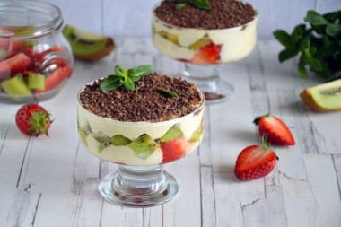 Fruit in marshmallow cream