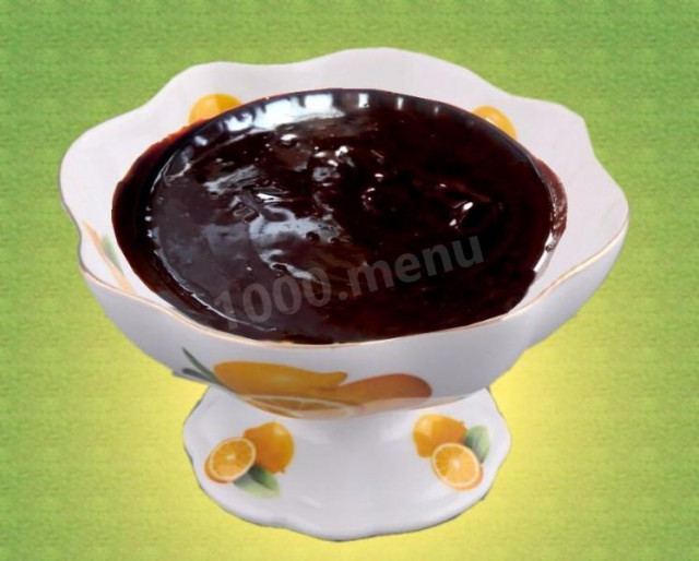 Chocolate glaze with butter