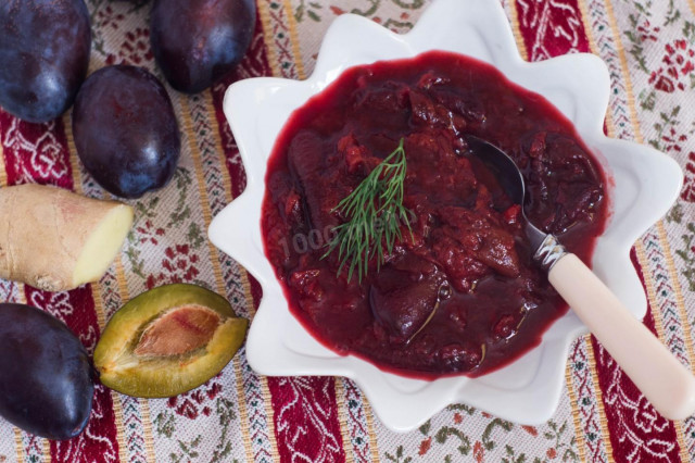 Plum chutney