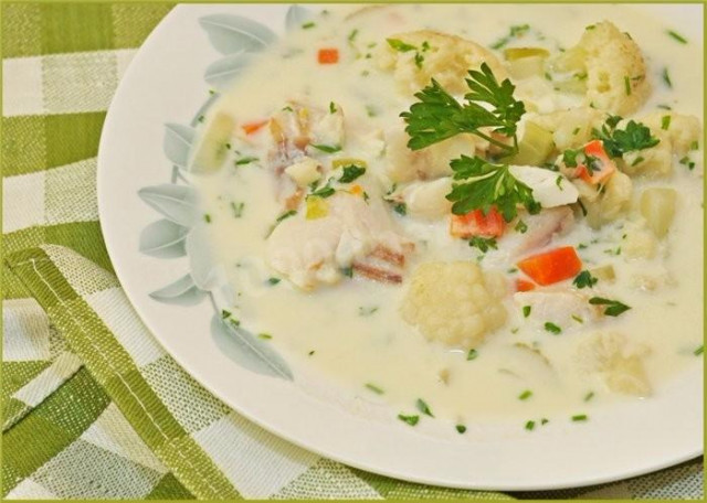 Cod cheese chowder