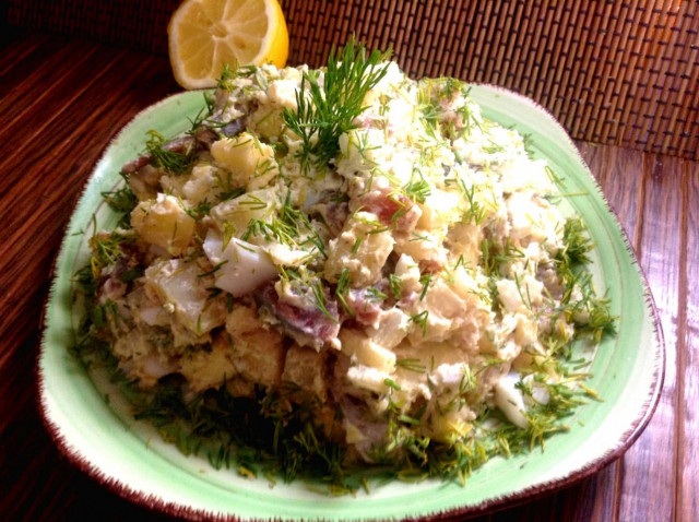 Danish herring salad