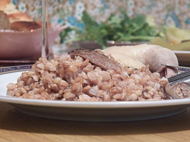 Armenian pilaf without spelt meat - acharov plav