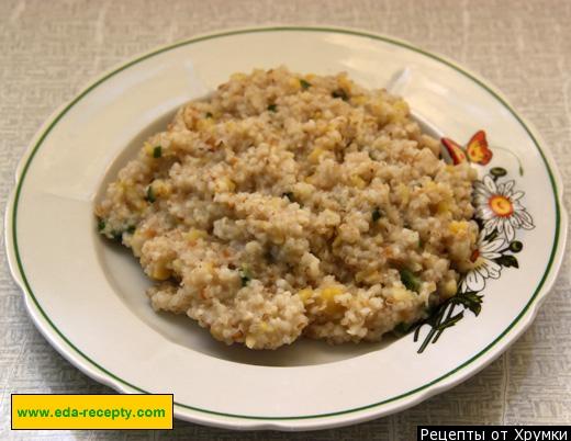 Kostroma pea-barley porridge on water