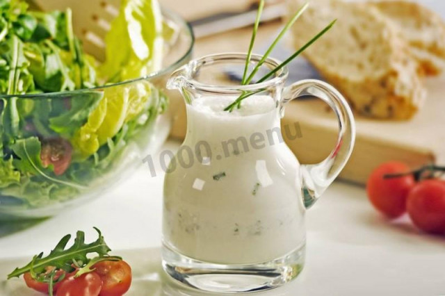 Yogurt salad dressing