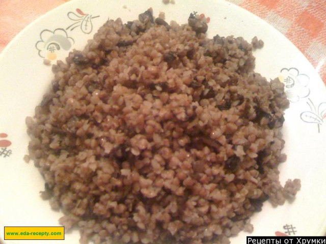 Buckwheat porridge with lean mushrooms