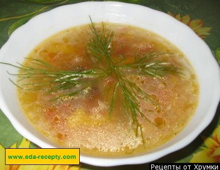 sauerkraut soup with bell pepper and potatoes