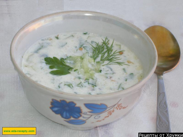 Sour milk soup