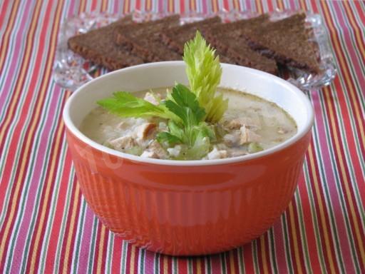 Milk soup with oatmeal