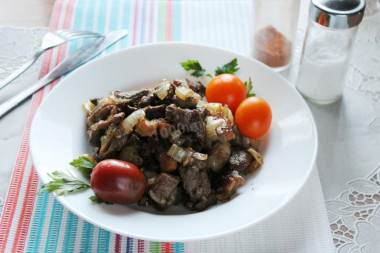 Pan-fried lamb