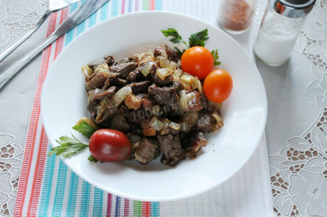 Pan-fried lamb