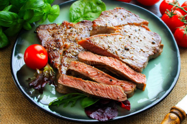 Grilled beef steak