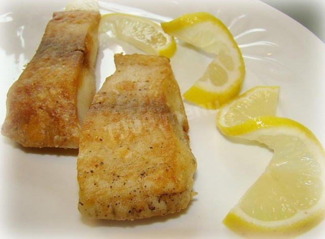 Fried haddock