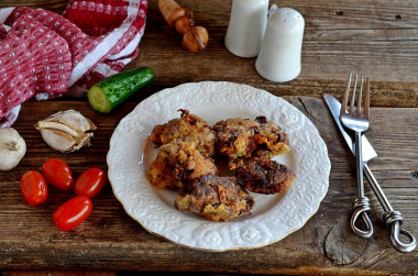 Fried chicken liver in batter