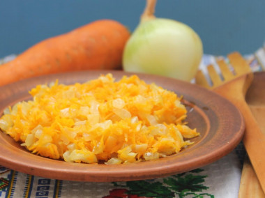 Fried onions and carrots