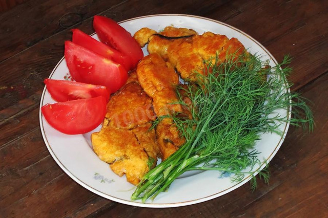 Fried caviar of silver carp