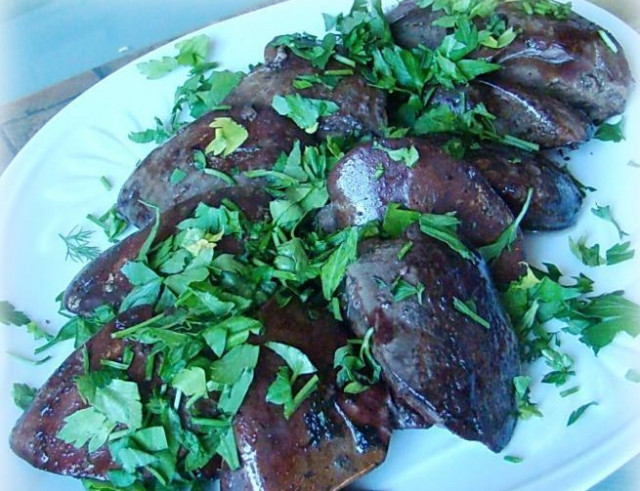 Fried burbot liver