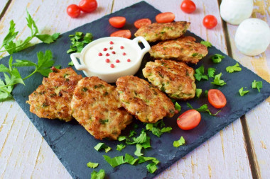 Chopped chicken cutlets