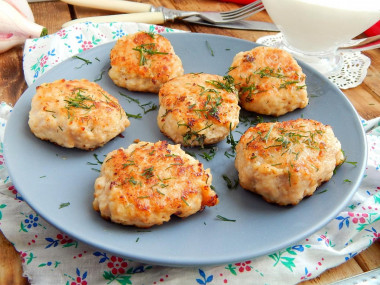 Minced fish cutlets