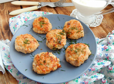 Minced fish cutlets