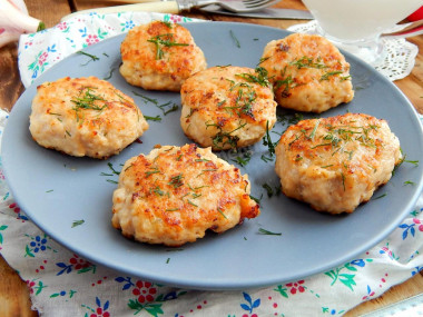 Minced fish cutlets