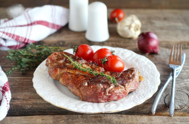 Steak on the grill